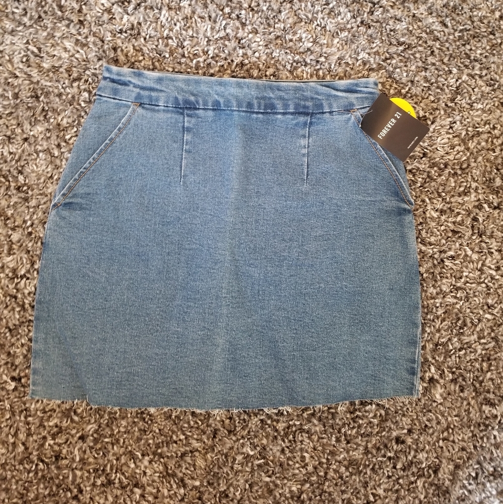 NEW denim pencil skirt